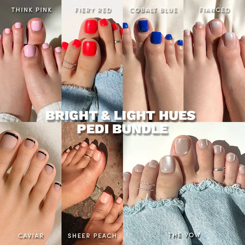 Bright & Light Hues Pedi Bundle
