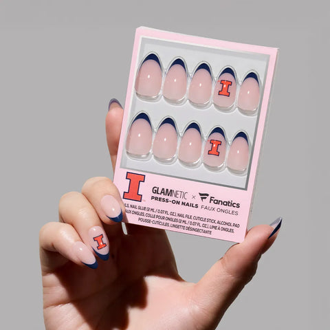 Illinois Fighting Illini Press-On Nail Set