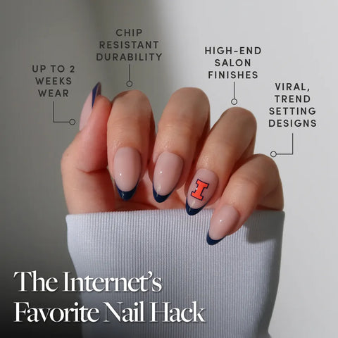 Illinois Fighting Illini Press-On Nail Set