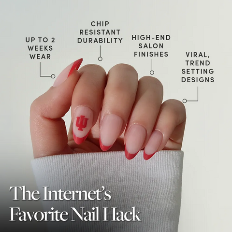Indiana Hoosiers Press-On Nail Set