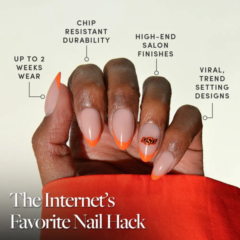 Oklahoma State Cowboys Press-On Nail Set