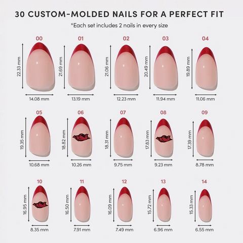 Arkansas Razorbacks Press-On Nail Set