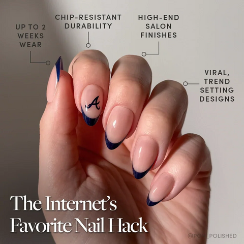 Atlanta Braves Press-On Nail Set
