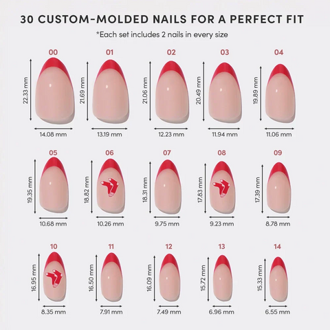 Boston Red Sox Press-On Nail Set