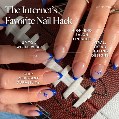 Buffalo Bills Press-On Nail Set
