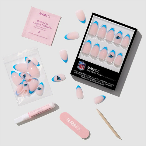 Carolina Panthers Press-On Nail Set
