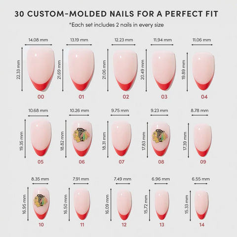Chicago Blackhawks Press-On Nail Set