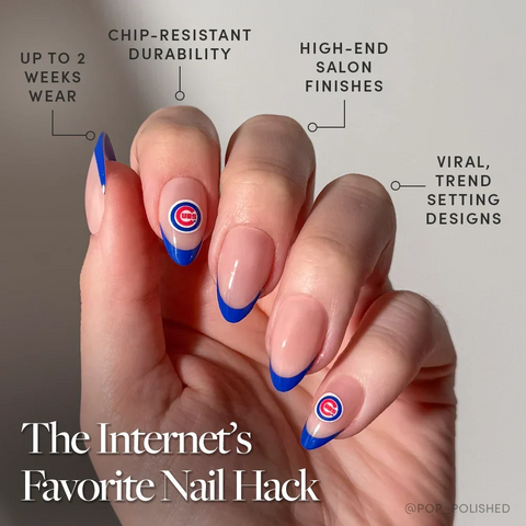 Chicago Cubs Press-On Nail Set