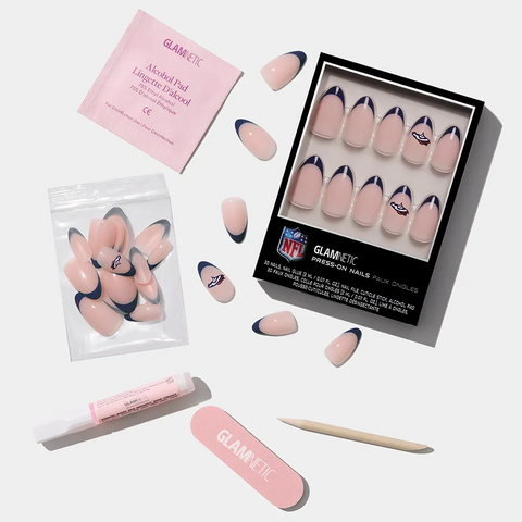 Denver Broncos Press-On Nail Set