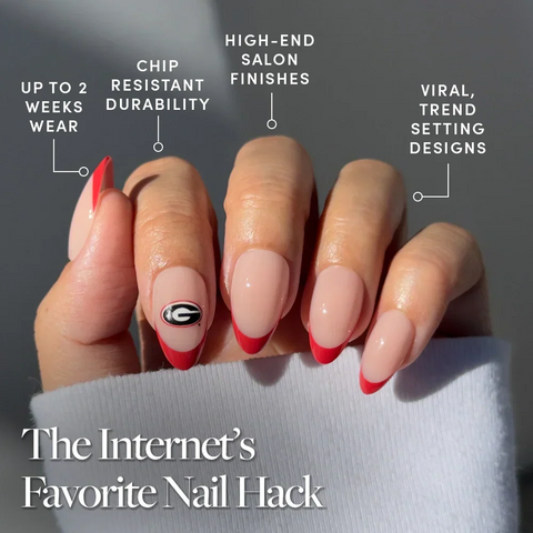 Georgia Bulldogs Press-On Nail Set