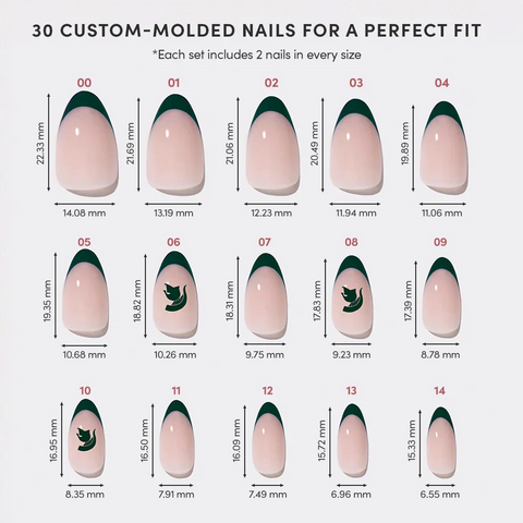 Michigan State Spartans Press-On Nail Set