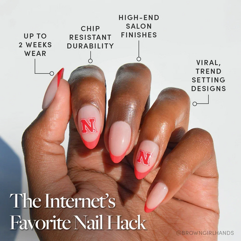 Nebraska Cornhuskers Press-On Nail Set