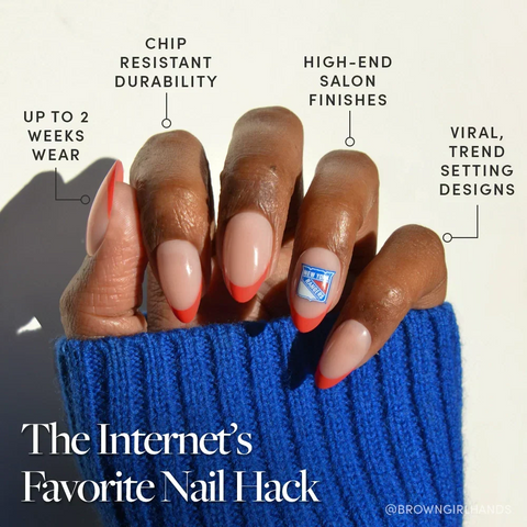 New York Rangers Press-On Nail Set