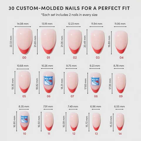 New York Rangers Press-On Nail Set