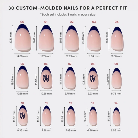 New York Yankees Press-On Nail Set