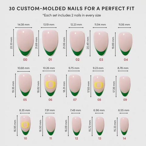 Oregon Ducks Press-On Nail Set