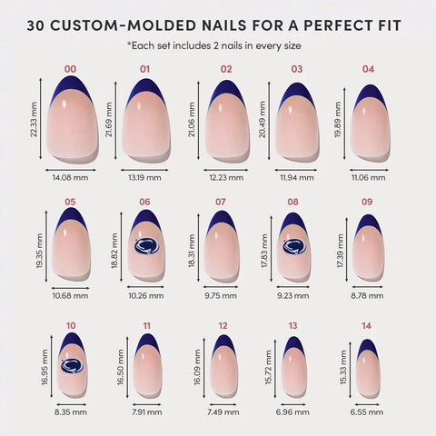 Penn State Nittany Lions Press-On Nail Set
