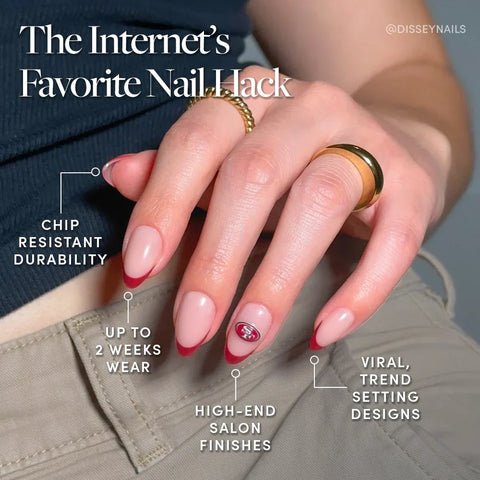 San Francisco 49ers Press-On Nail Set