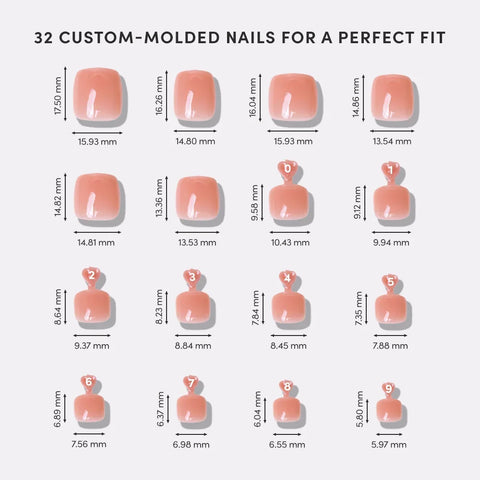 Sheer Peach Toenail