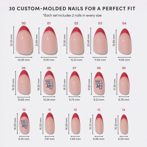 St. Louis Cardinals Press-On Nail Set