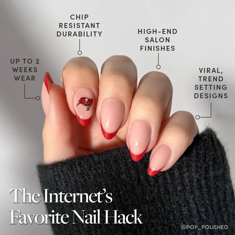 Tampa Bay Buccaneers Press-On Nail Set