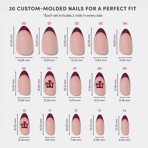 Texas A&M Aggies Press-On Nail Set