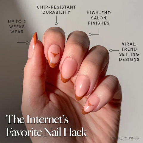 Texas Longhorns Press-On Nail Set