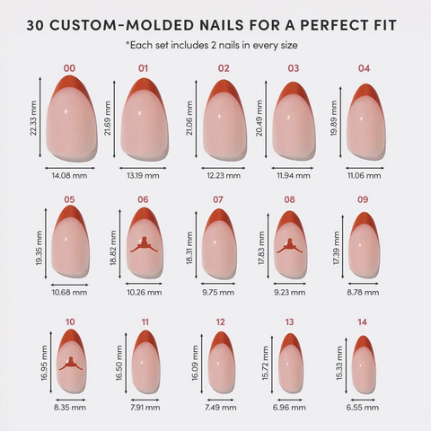 Texas Longhorns Press-On Nail Set