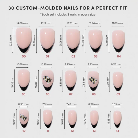 UCF Knights Press-On Nail Set