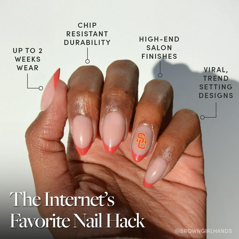 USC Trojans Press-On Nail Set