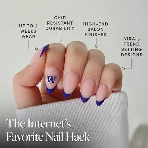 Washington Huskies Press-On Nail Set