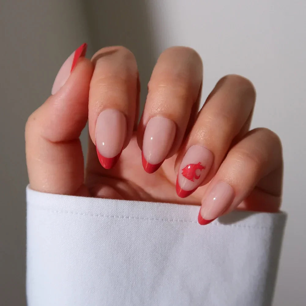 Washington State Cougars Press-On Nail Set