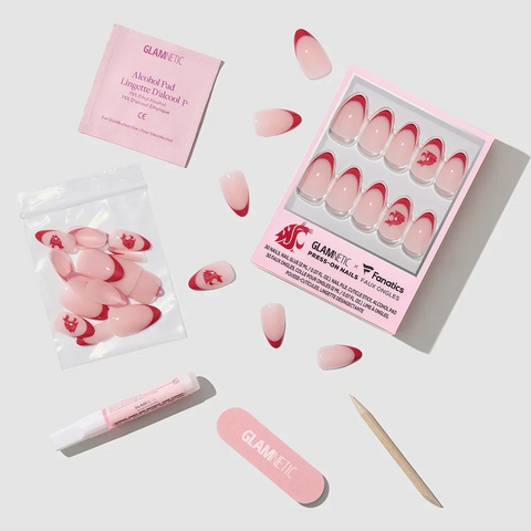 Washington State Cougars Press-On Nail Set
