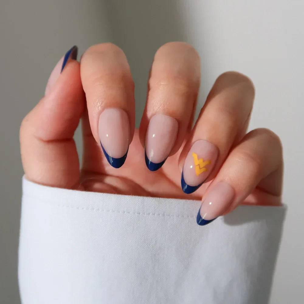 West Virginia Mountaineers Press-On Nail Set