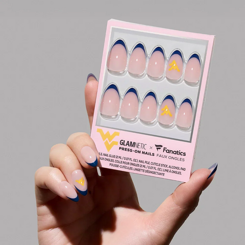 West Virginia Mountaineers Press-On Nail Set