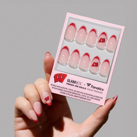 Wisconsin Badgers Press-On Nail Set