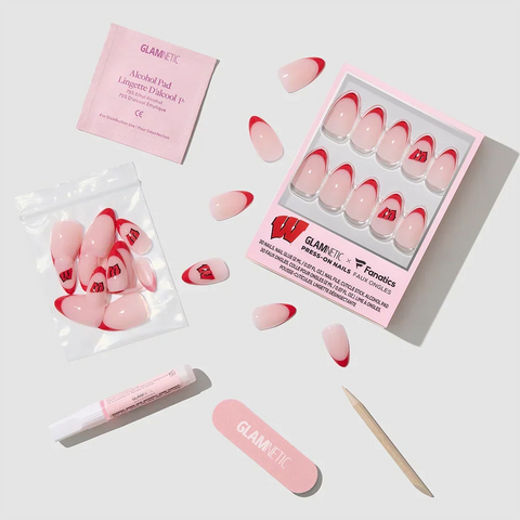 Wisconsin Badgers Press-On Nail Set