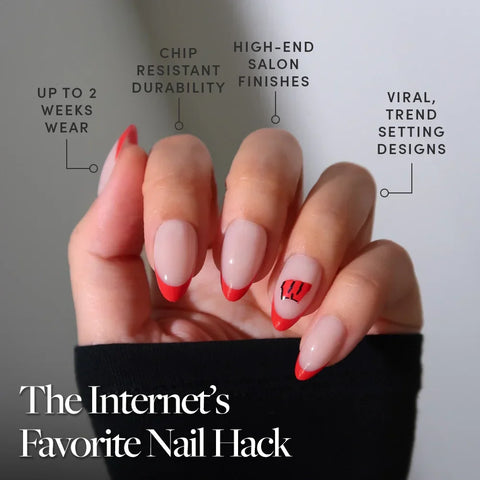 Wisconsin Badgers Press-On Nail Set